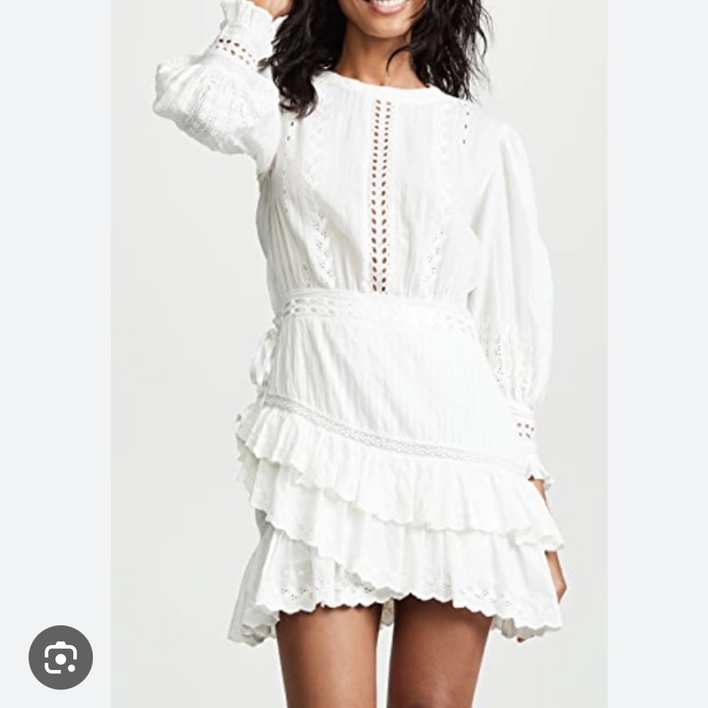 LoveShackFancy Lorelei Tiered Mini Dress